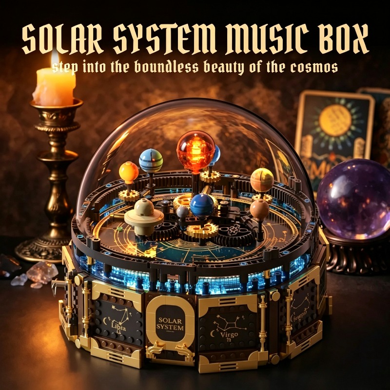 Set Blok Bangunan Kotak Musik  - Solar System Orrery ulasan dan harga
