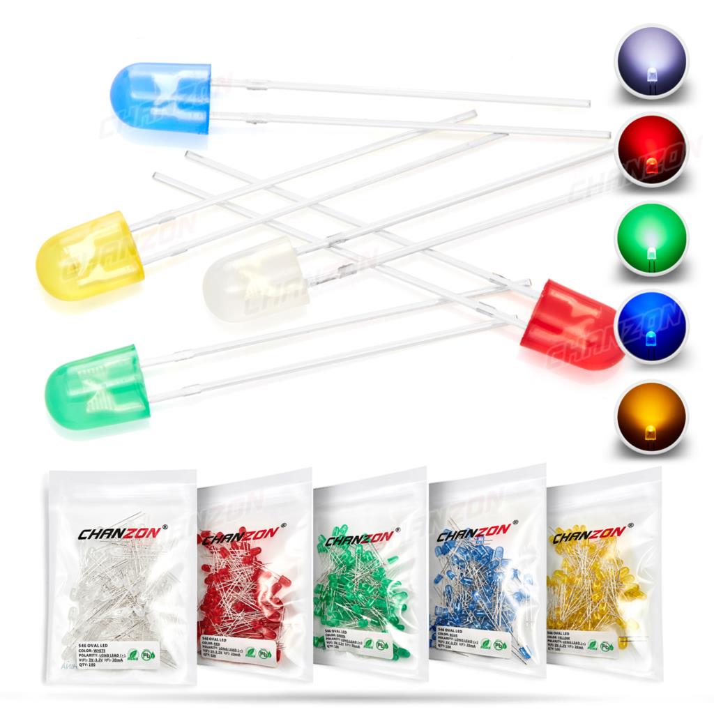 100 Buah 5Mm Oval LED Diode 54 - Hobby Is Science ulasan dan harga