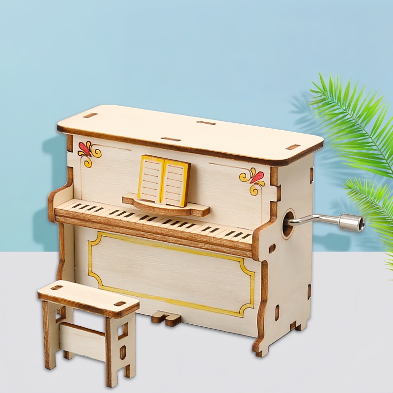 Piano Putar Manual DIY untuk A - Science Diy Model ulasan dan harga